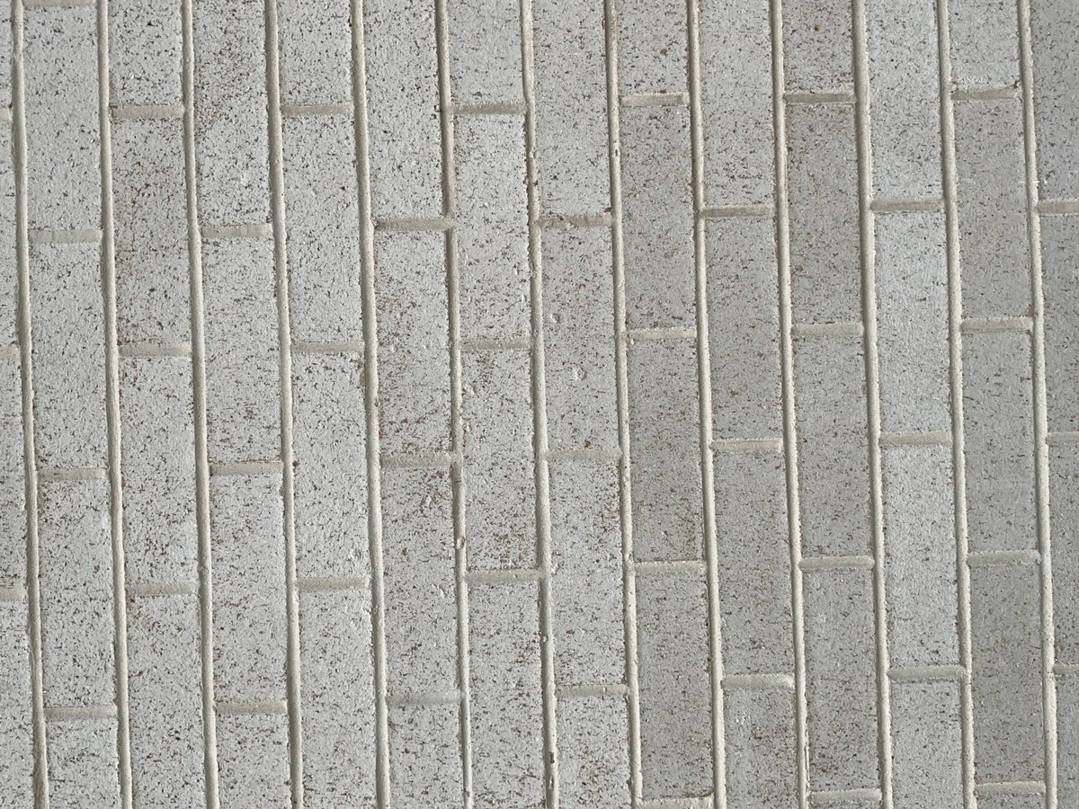Brickwork awaiting acid wash, Leppington