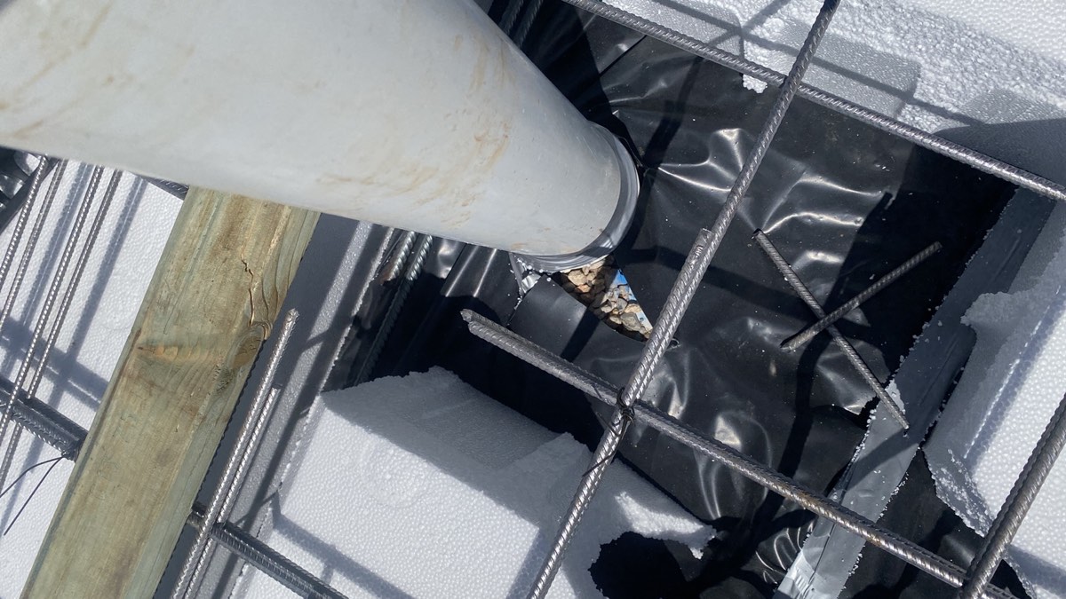 Vapour barrier joints not sealed, recorded during a slab pre-pour inspection in Leppington