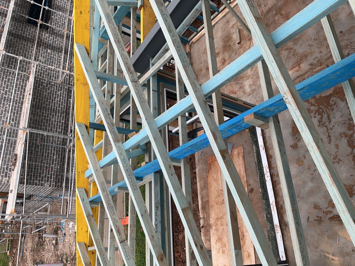 Roof bracing not installed, Leppington