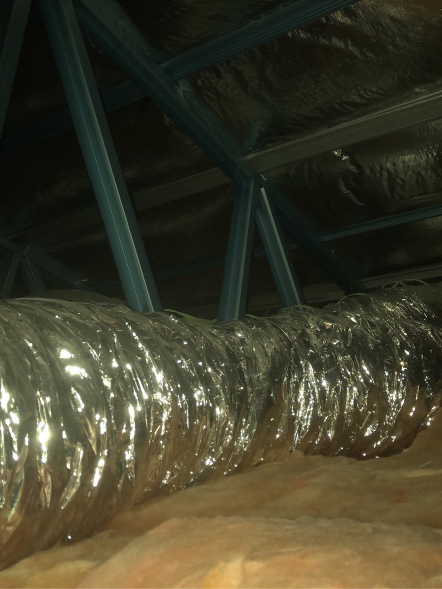 Ducts not suspended, recorded on a lock-up inspection in Leppington