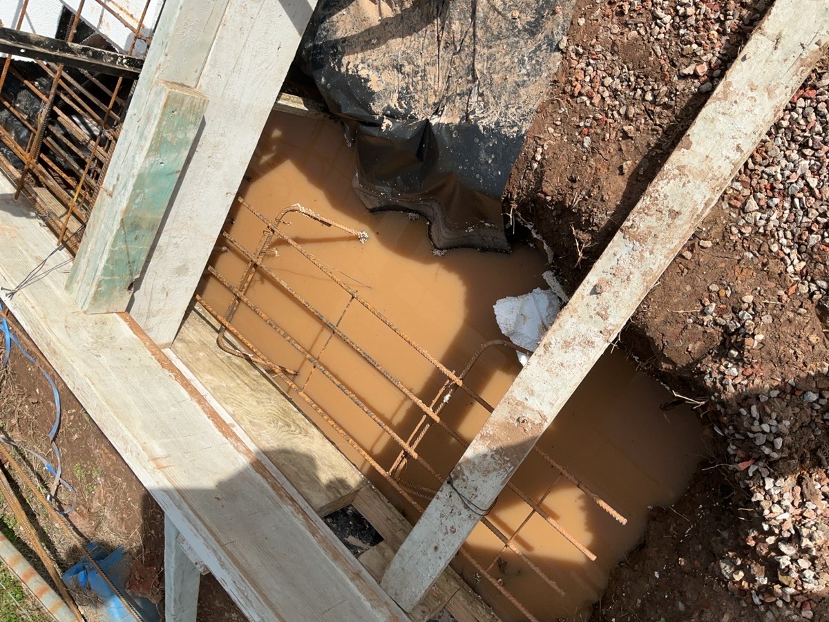 Reinforcement to be cleaned, recorded during a slab pre-pour inspection in Leppington