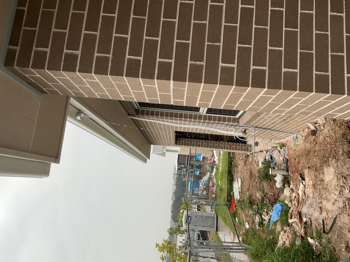Temporary downpipes not installed, Leppington