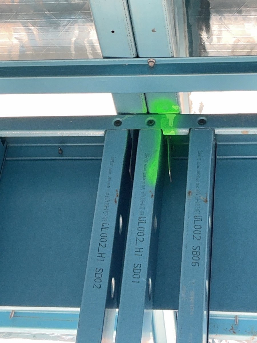 Triple grips at a truss tie down, Leppington