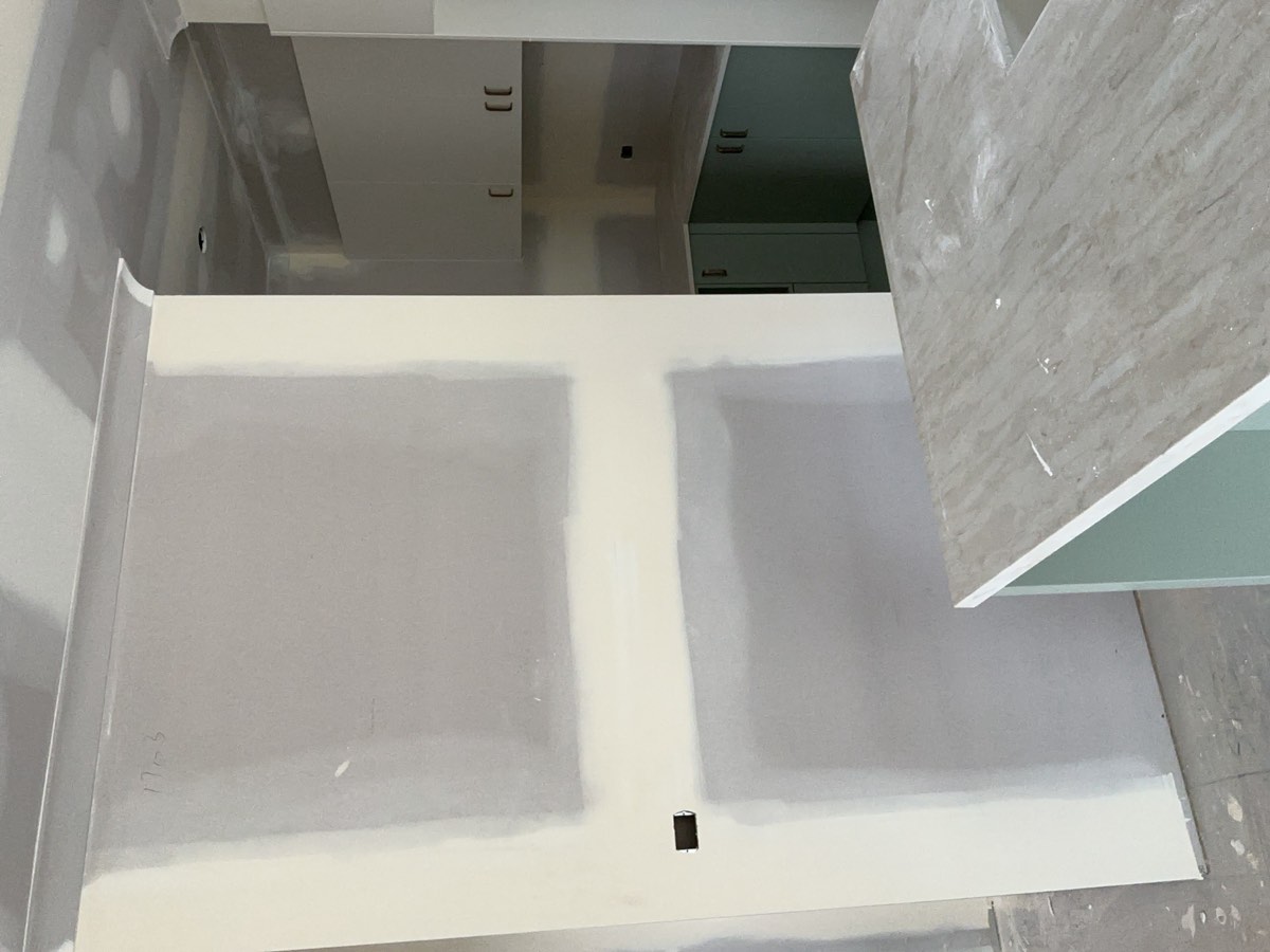 Wall finish at fixing stage, Leppington